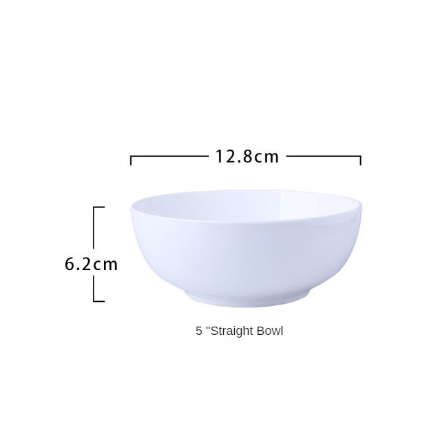 Wholesale 8 Inch Soup Bowls White Porcelain Cereal Bowls with